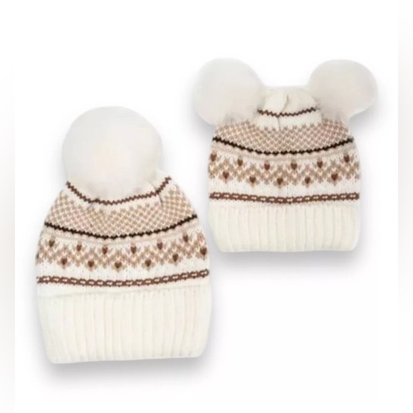 CHARTER CLUB Womens Mommy And Me Fair Isle Beanies Set - Picture 2 of 7